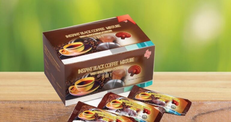 Black Coffee Mixture With Ganoderma 3 in 1