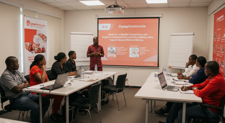 Dynapharm Distributors in a training room