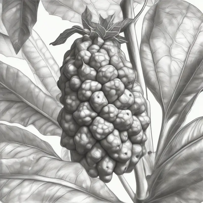 Di Noni Juice: Complete Guide to Noni Health Benefits natural health supplement - pencil illustration
