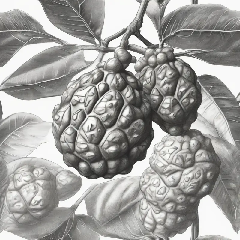 Di Noni Juice: Complete Guide to Noni Health Benefits natural health supplement - pencil illustration