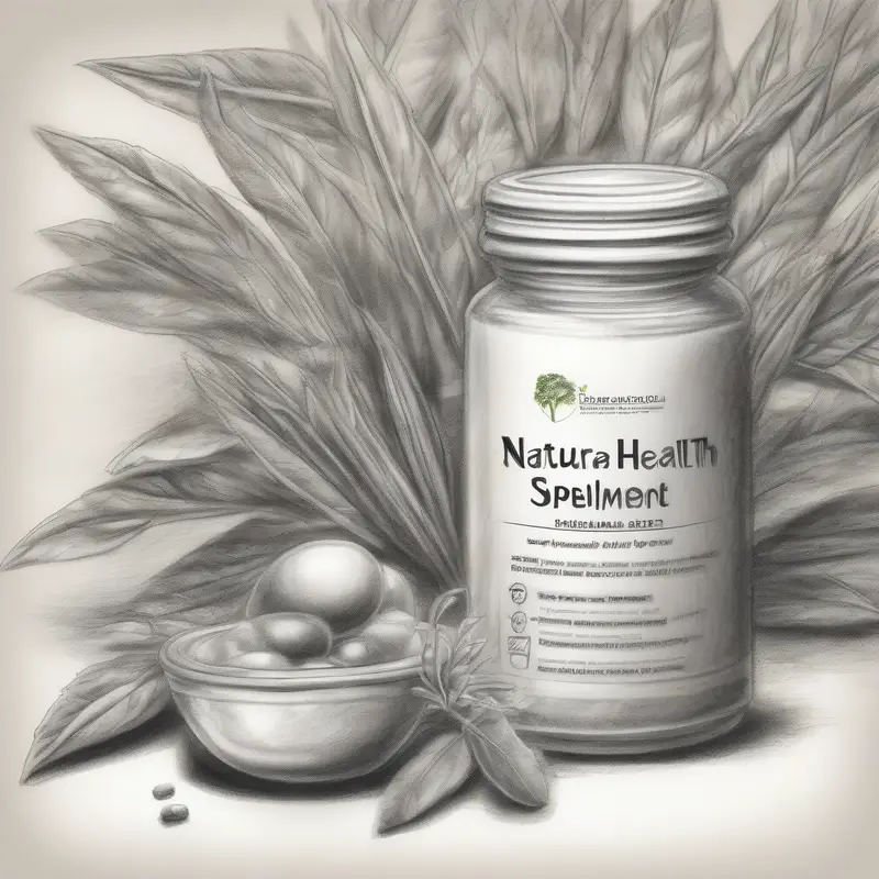 BEE POLLEN CAPSULE 100s: Complete Health Guide natural health supplement - pencil illustration