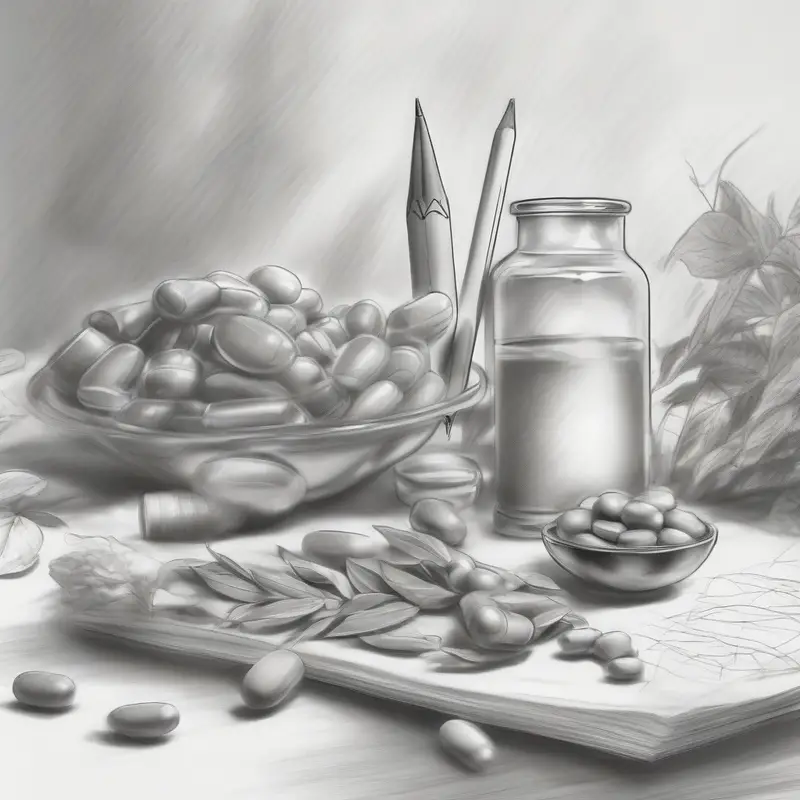 PROLINK 20s x 20g: Complete Health Guide natural health supplement - pencil illustration