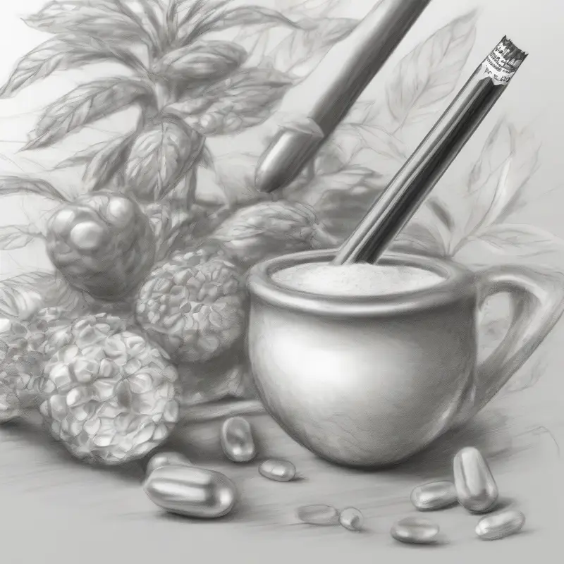 GINSENG CAPSULE 9 x 10s: Complete Health Guide natural health supplement - pencil illustration