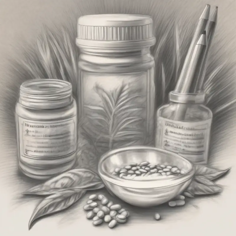 GANO, GREEN TEA 20s x 21g: Complete Health Guide natural health supplement - pencil illustration