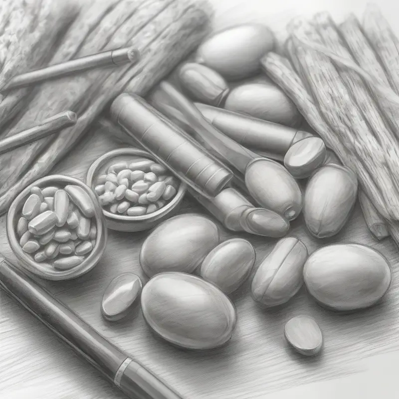 Yeeginkgo Tablets: Natural Brain & Memory Support Guide natural health supplement - pencil illustration